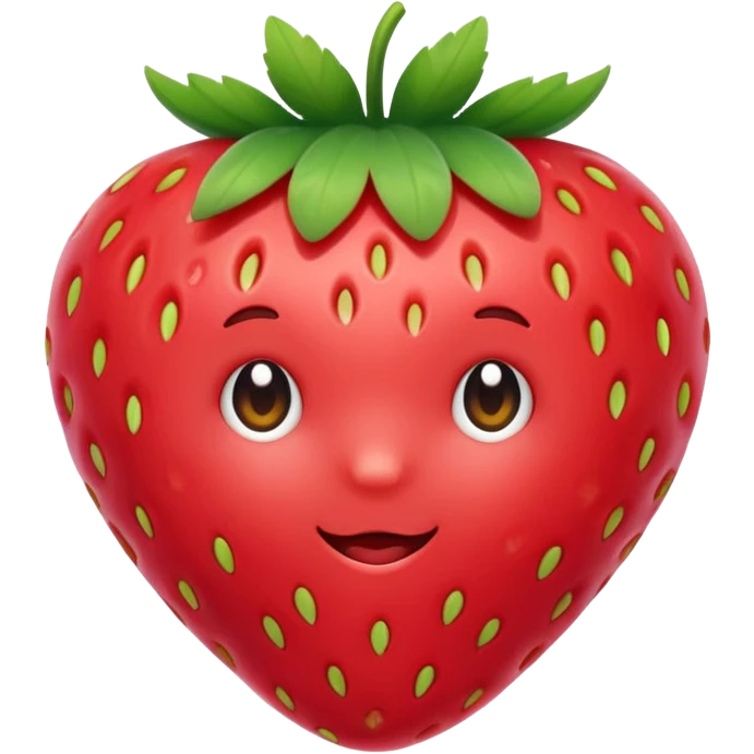 Kawai strawberry  emoji