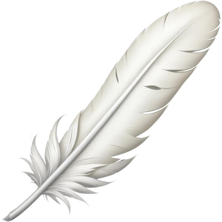 white bird feather emoji