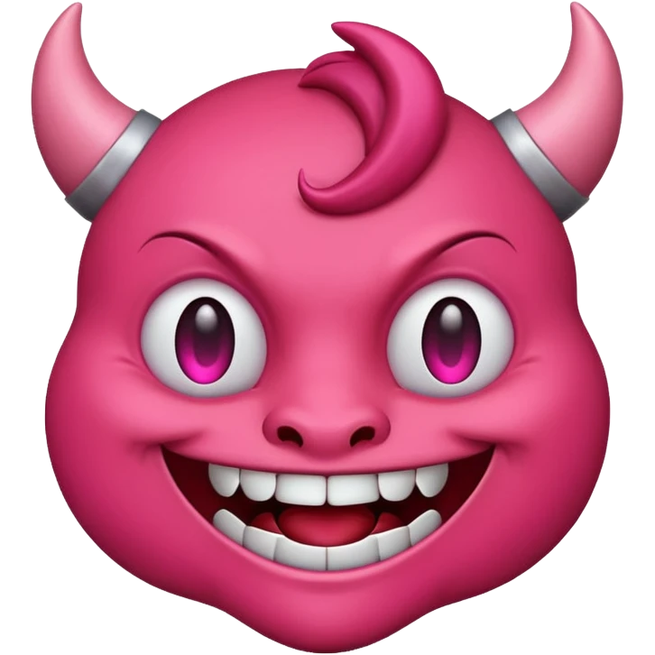 Devil emoji but pink 😈 emoji