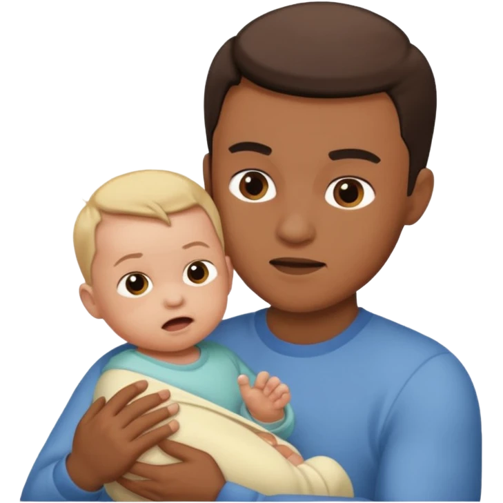 Man hitting baby emoji