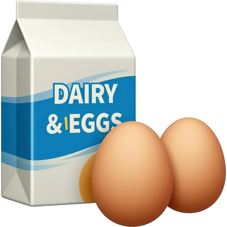 vector flat Dairy & Eggs emoji