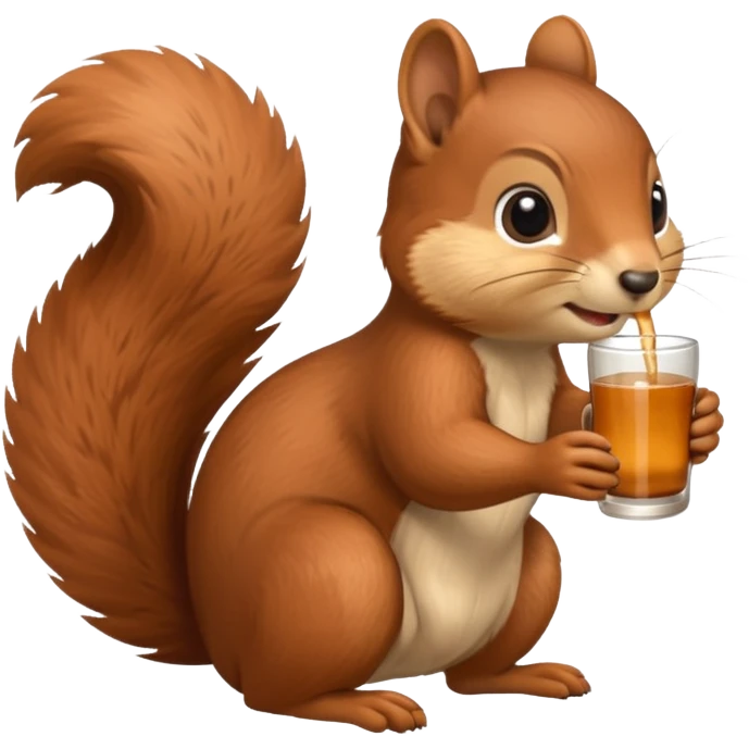 Ardilla tomando 🧉  emoji