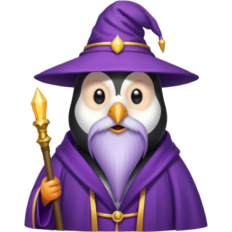 Penguin Wizard emoji