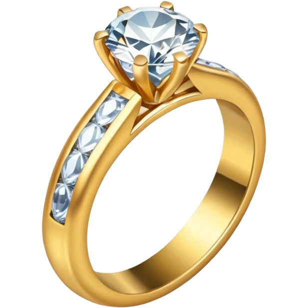 wedding ring with jewel emoji