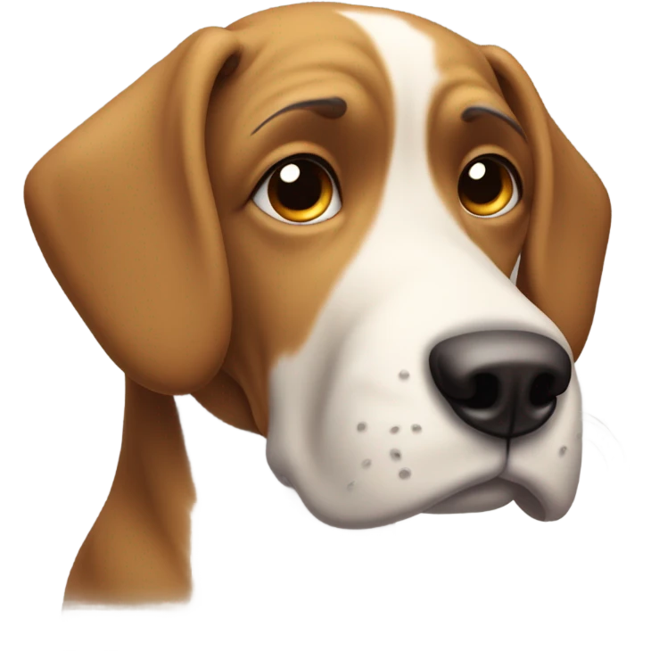 Sad dog emoji