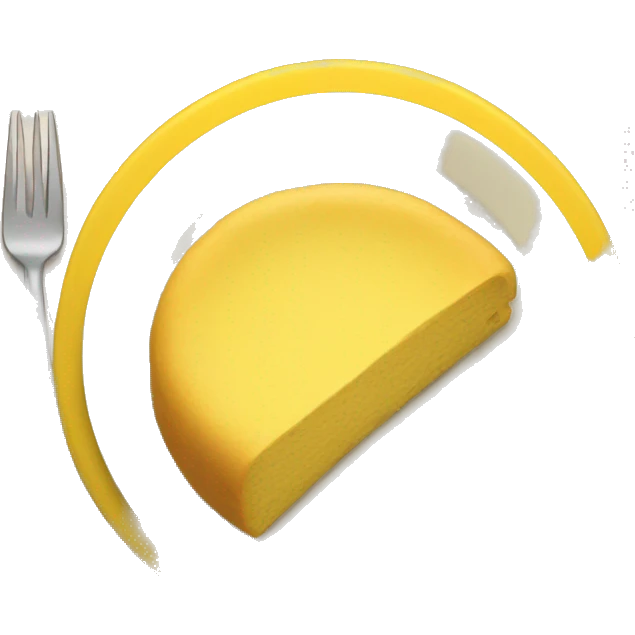 Yellow plate  emoji