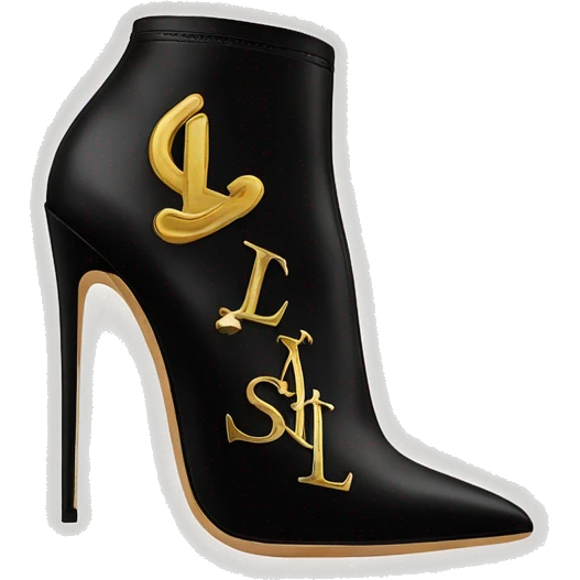saint laurent heels emoji