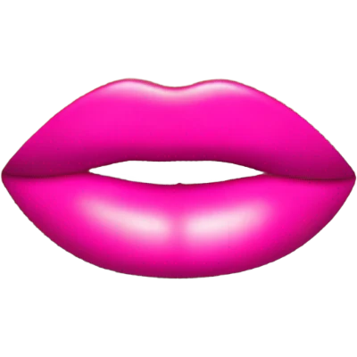 Pink glossy lips    emoji