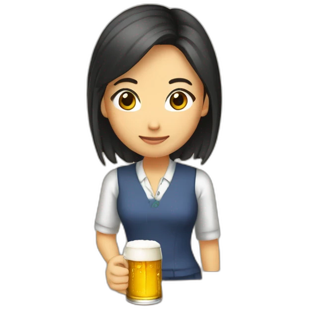 Aya Nakamura boit une biere emoji