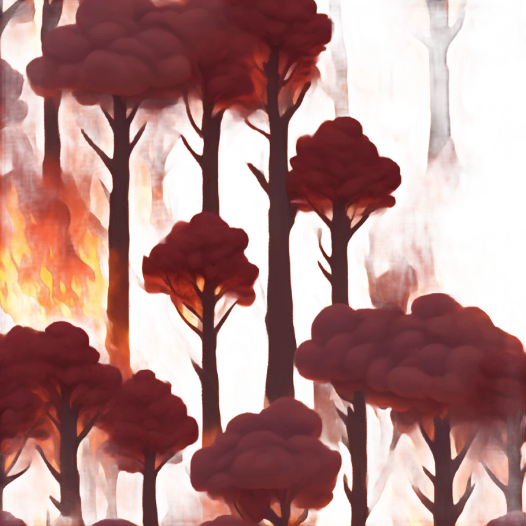 woodland fire emoji