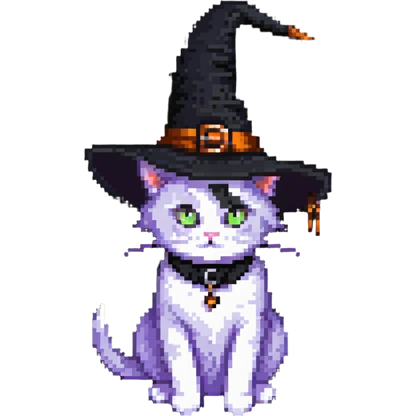 Witch cat emoji