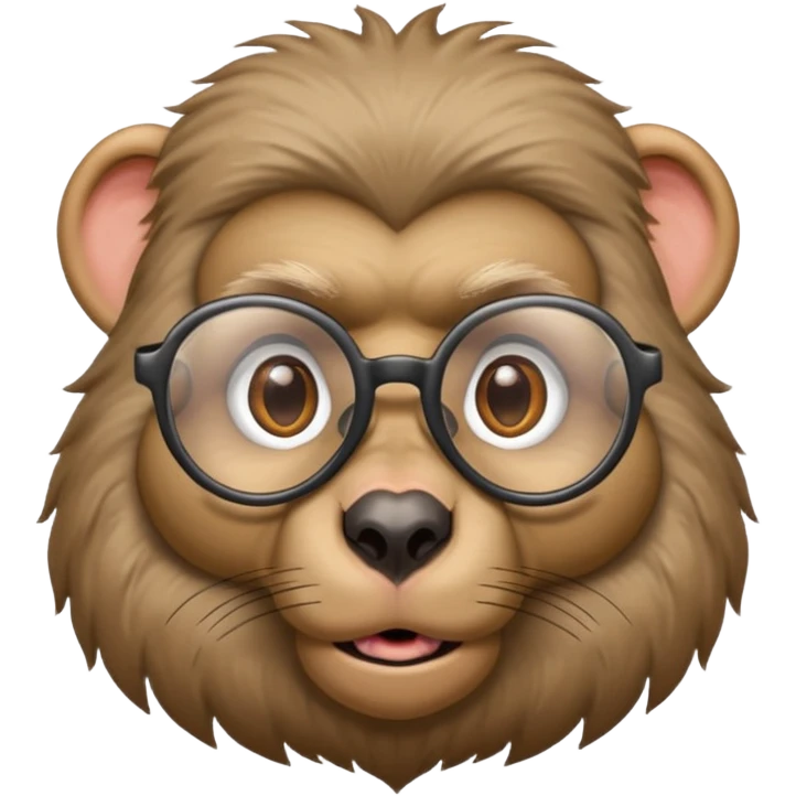 Baboons with glasses emoji