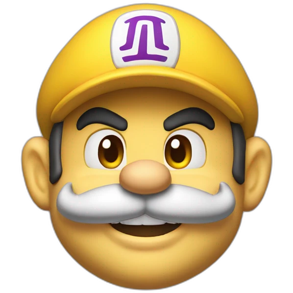 1 Wario with à yelow cap emoji