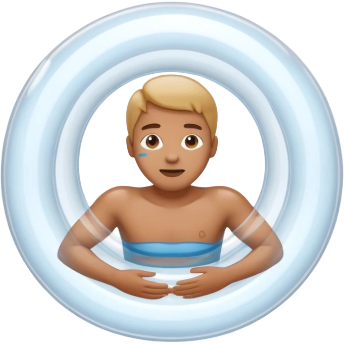 person floating in a tube emoji