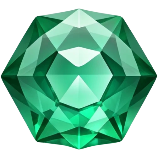 shiny emerald gemstone emoji