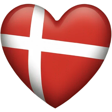 Danish flag heart  emoji