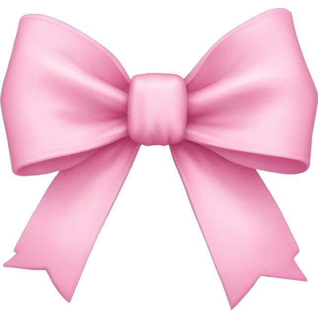 Baby pink bow emoji