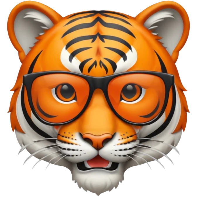 Harrisburg High School Tiger Logo with sunglasses emoji