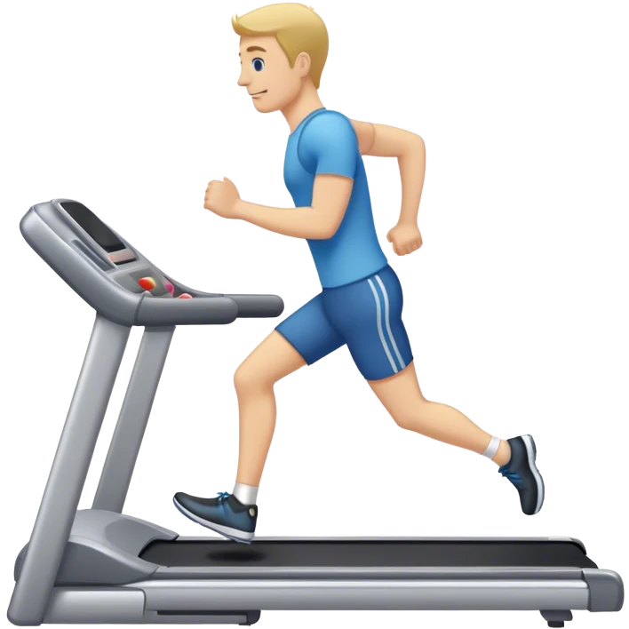 a white man on a treadmill  emoji