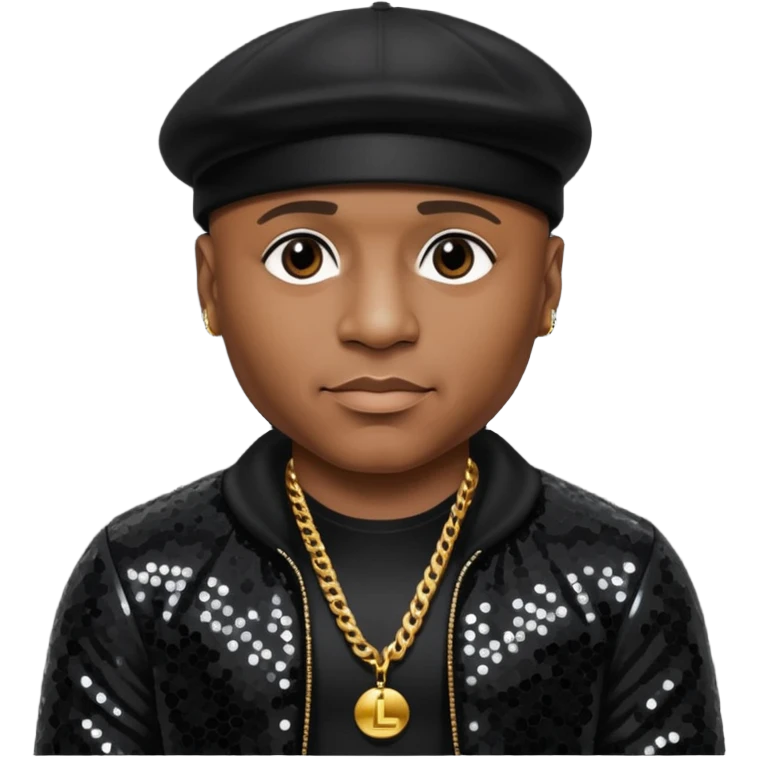 LL Cool J with black sequin outfit emoji