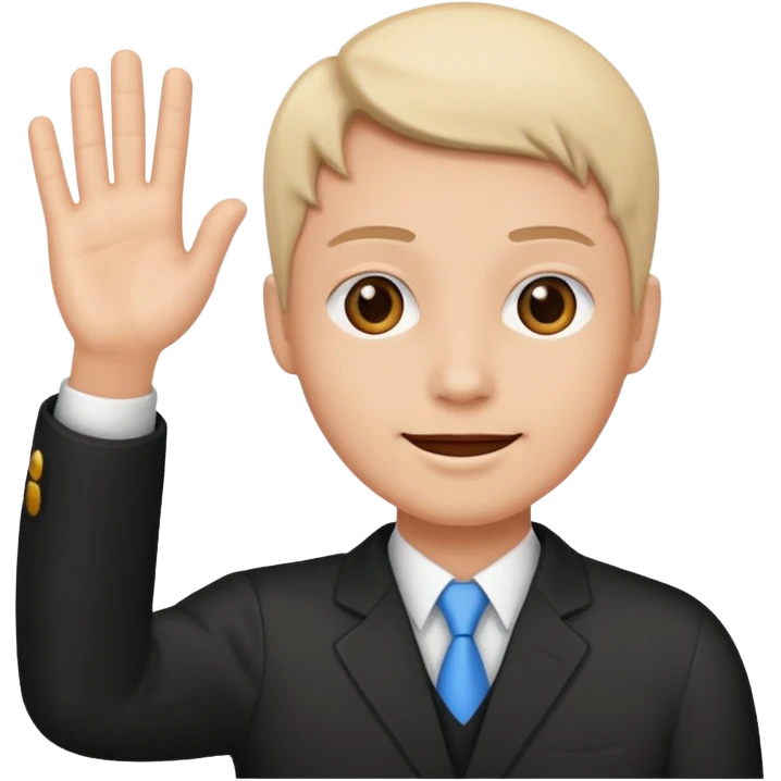 hello waving hand SMS emoji