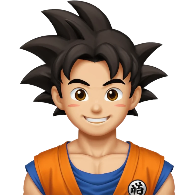 dragonball songoku happy emoji emoji