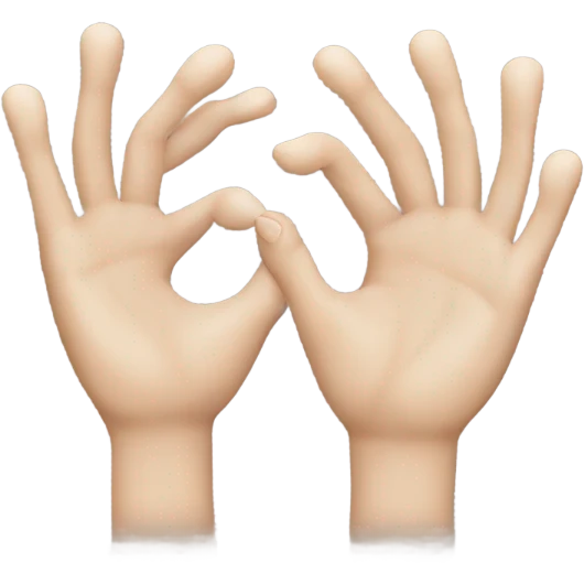 Letter C with hands emoji