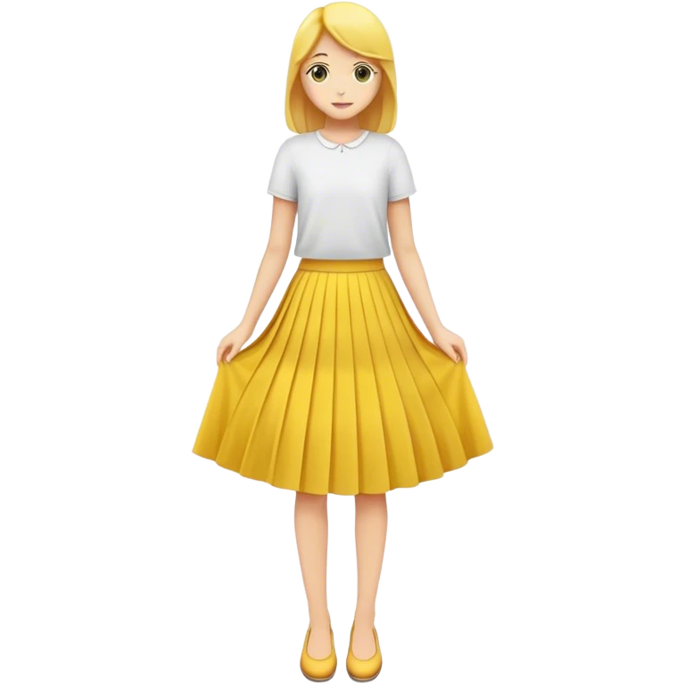 Skirt yellow emoji