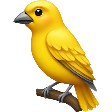 Canary bird emoji