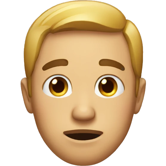Man saying sorry emoji