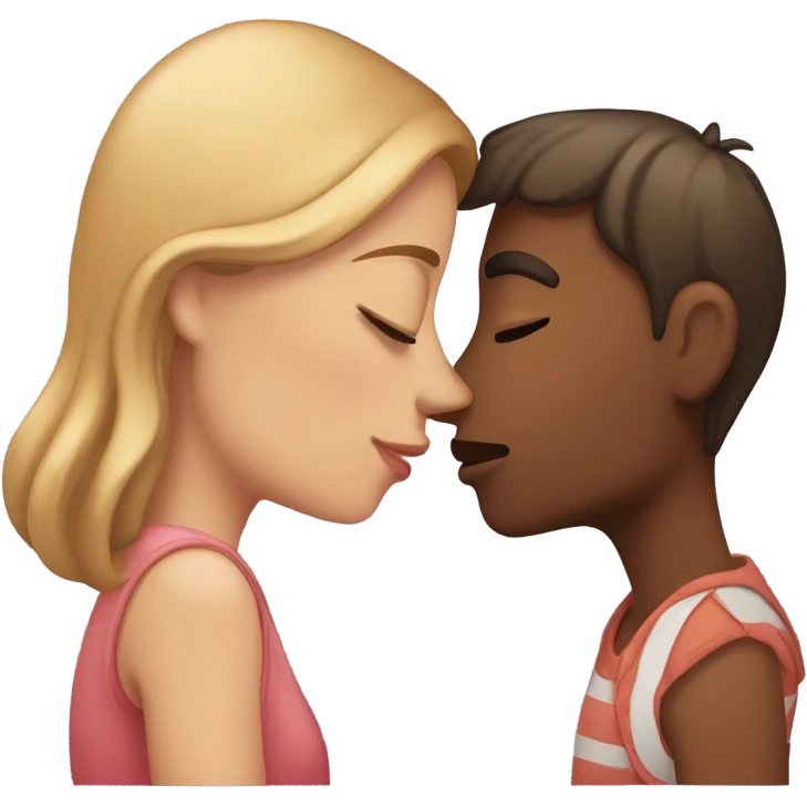 boyfriend and girlfriend kissed emoji