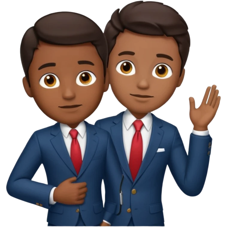 Alvin Aliey Jr with dark brown hair emoji