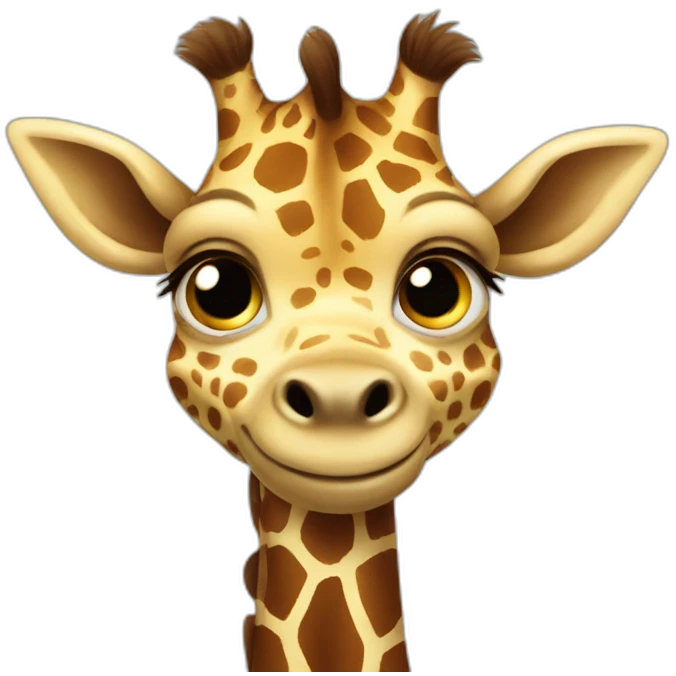 psychotic giraffe baby emoji