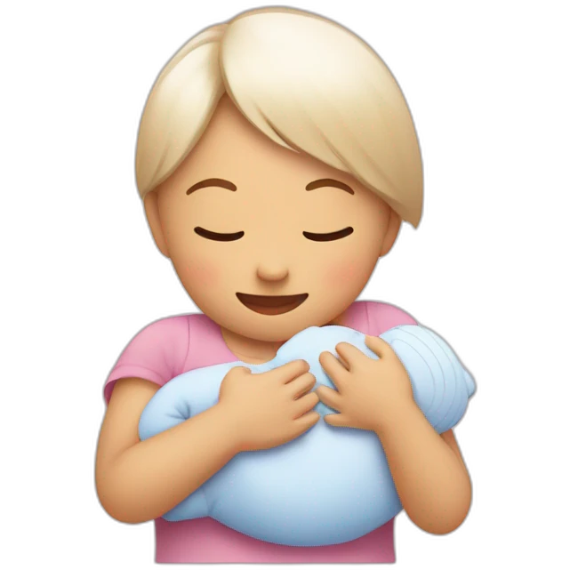 baby play with mom emoji