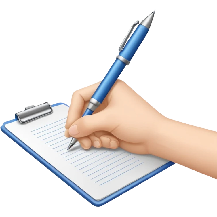 paper writing with pen emoji