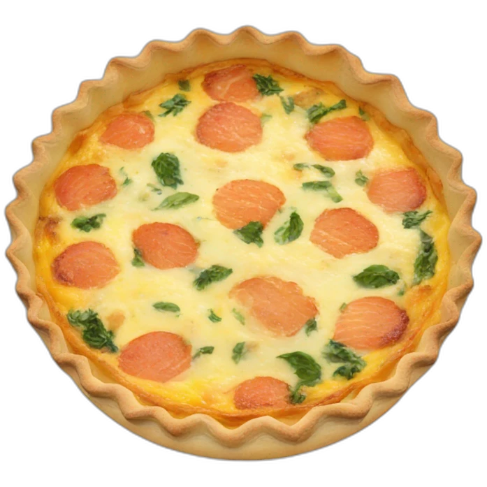 Quiche saumon epinard emoji