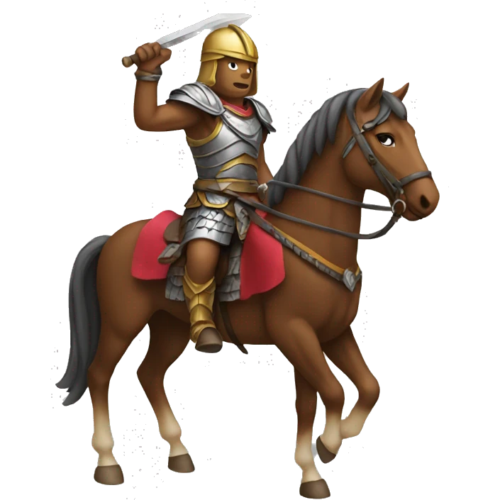 Warrior on a horse emoji