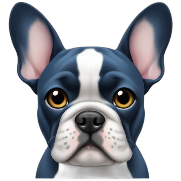 Blue French bulldog emoji