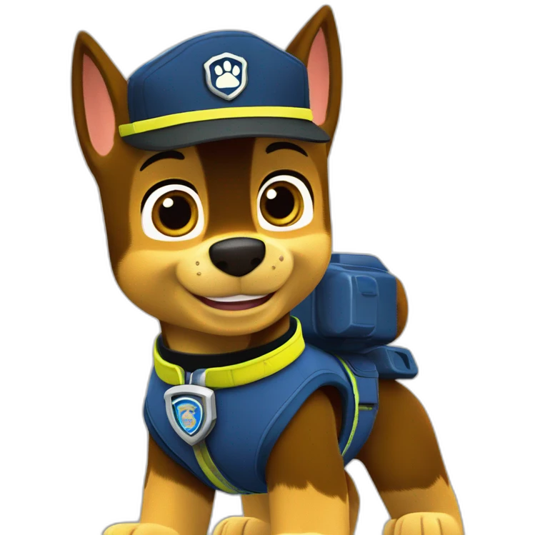 Paw Patrol Chase emoji
