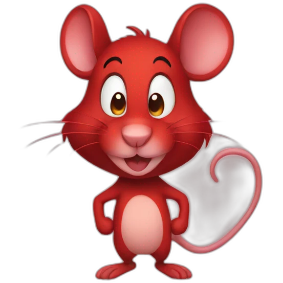 red mouse emoji