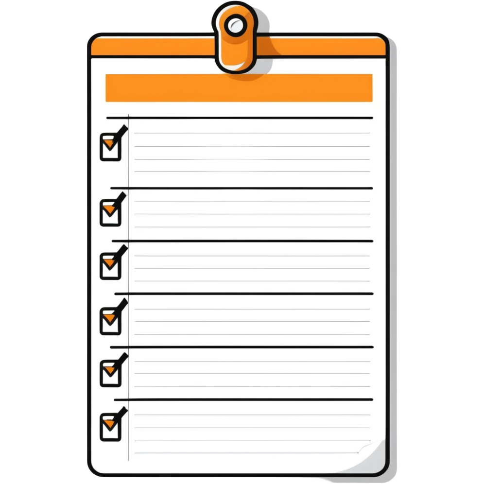 very long endless one-page to-do list emoji