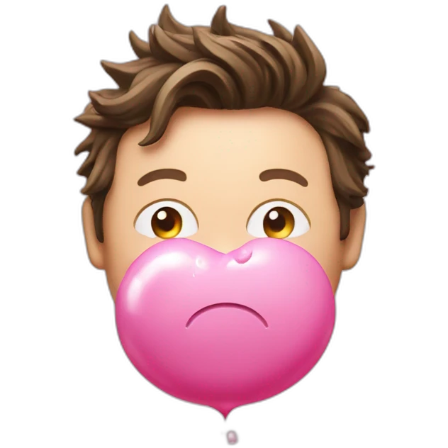 Jamie Oliver with bubble gum emoji