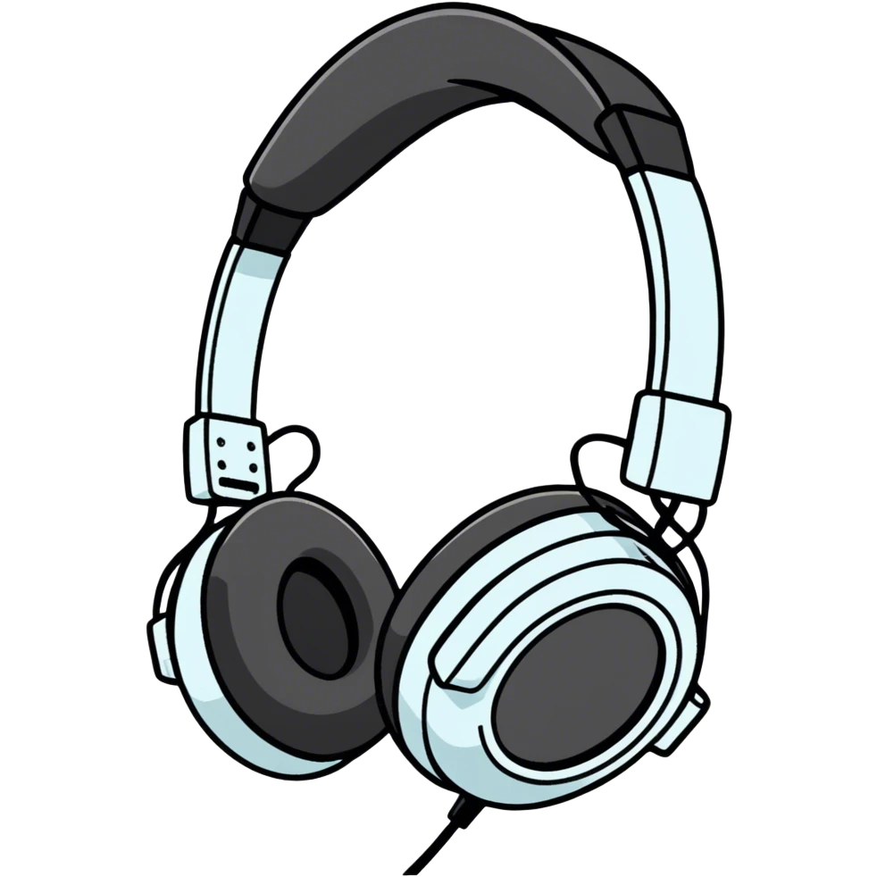 Black headphones emoji