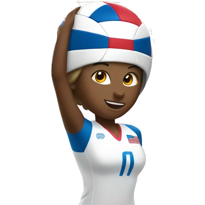 summer olympics girl playing volleyball emoji