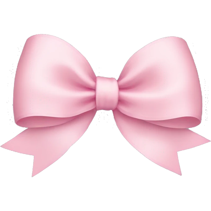 light pink ribbon bow emoji