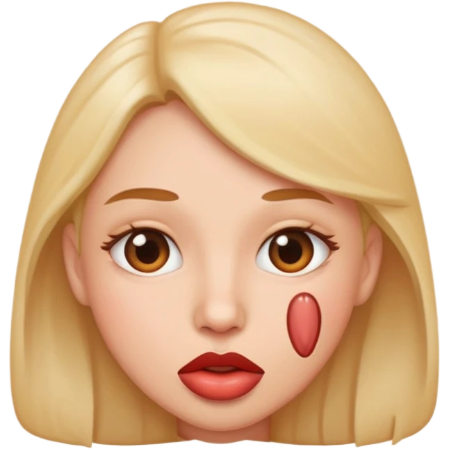 lip bite emoji