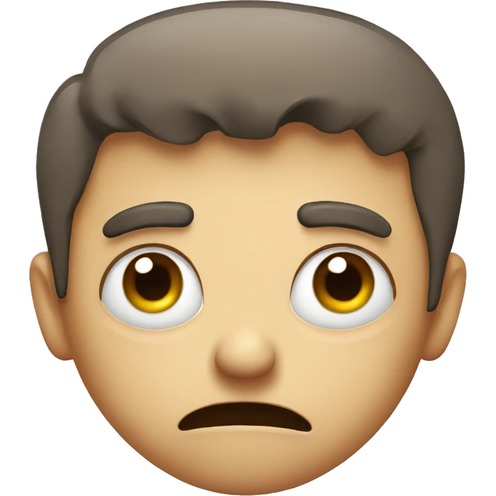 Irritated face with twitching eye  emoji