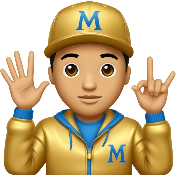 Le signe du rappeur marseillais Jul  emoji