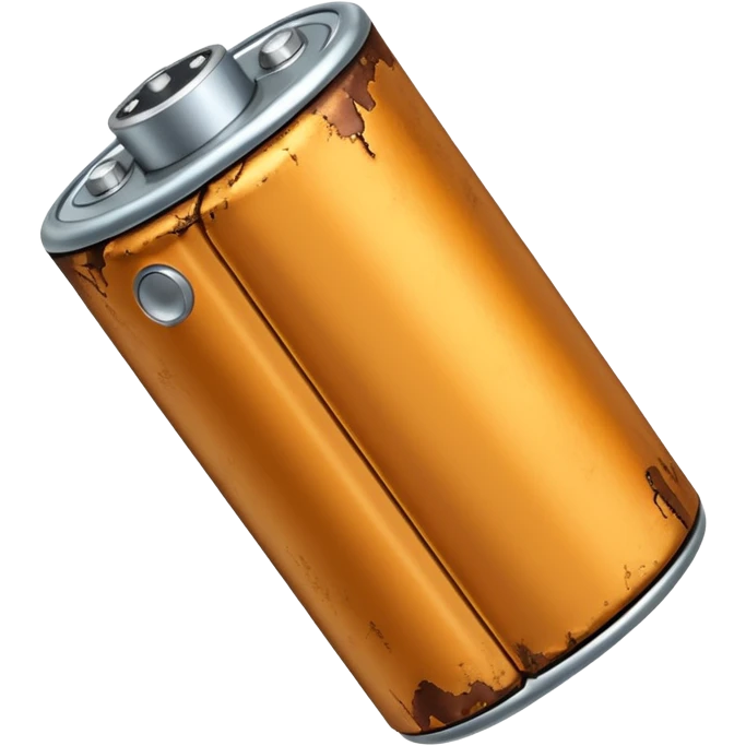 Alkaline Battery draining battery emoji