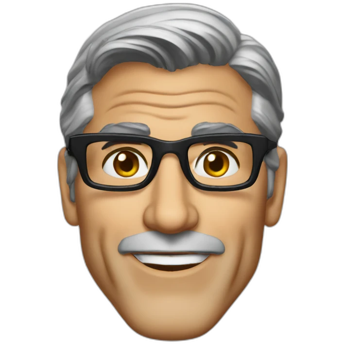 George Clooney glasses emoji